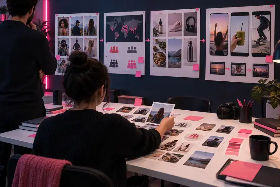 Organized influencer marketing portfolio with a clear campaign workflow