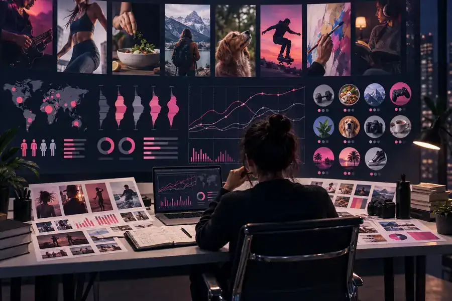 Research workspace for comparing influencer marketing signals